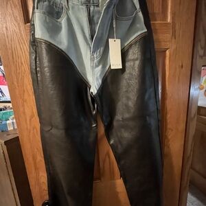 Women’s Black and Blue Jeans